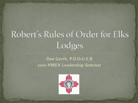 Operating Under the Lodge System Lodge Reg. . Elks lodge rules regulations